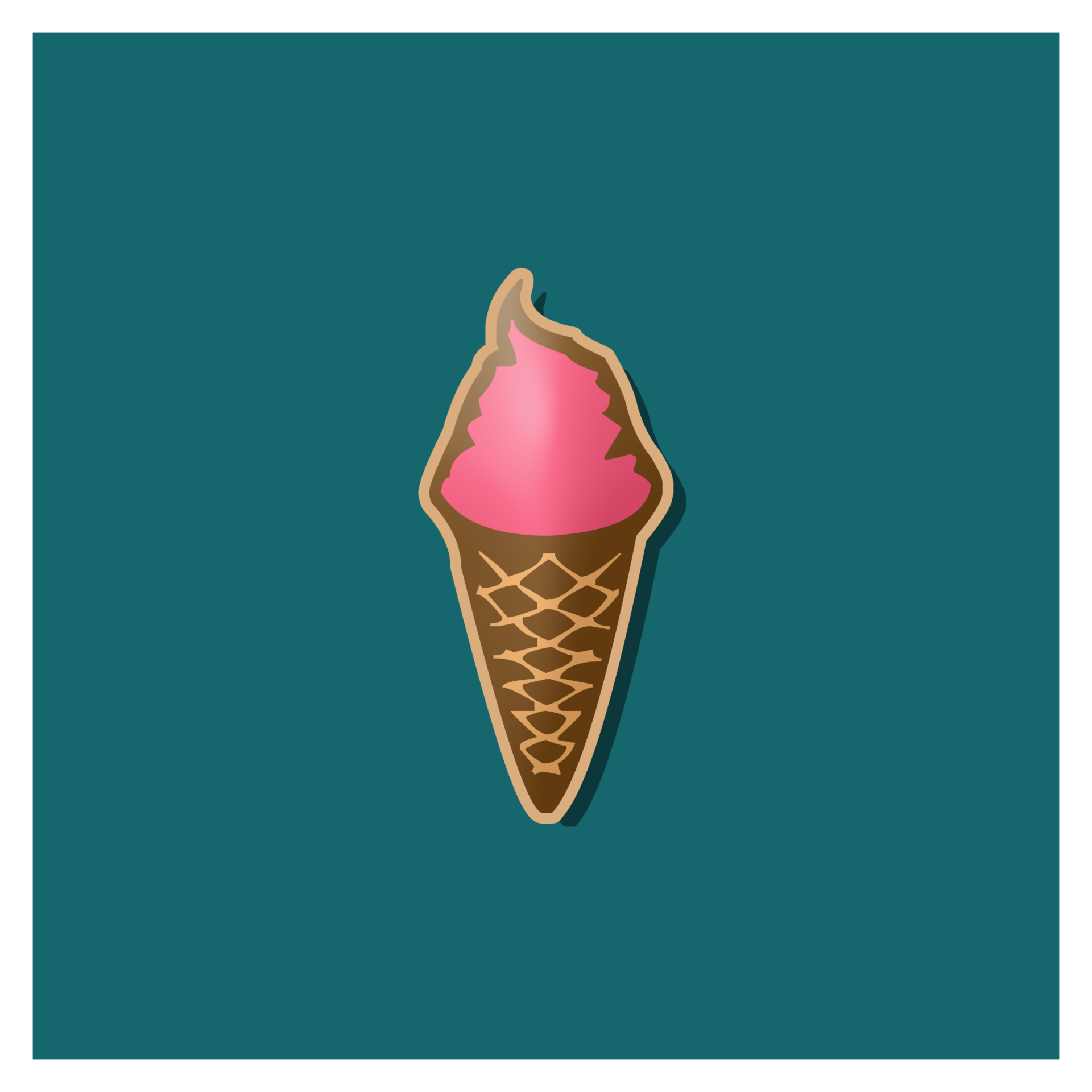 Ice cream logo. Waffle cones, ice cream balls. 16780039 PNG