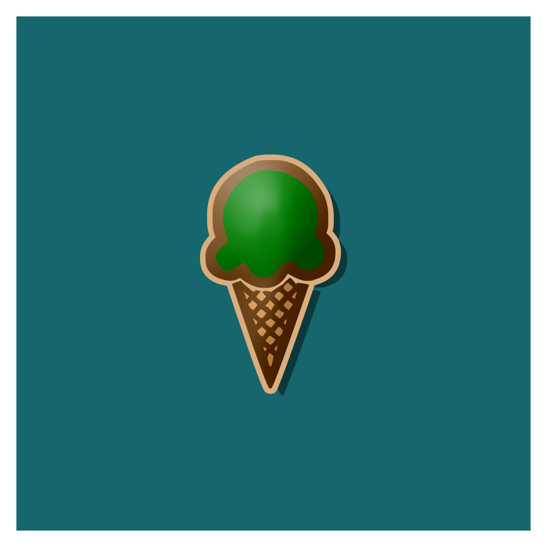 Ice cream logo. Waffle cones, ice cream balls. 16780041 PNG