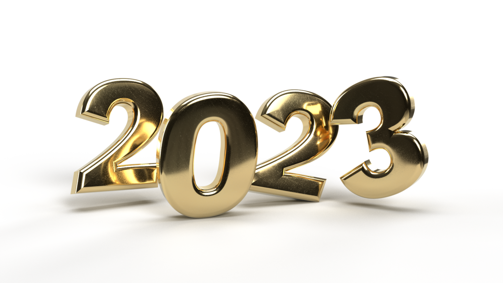 3d año nuevo 2023 png