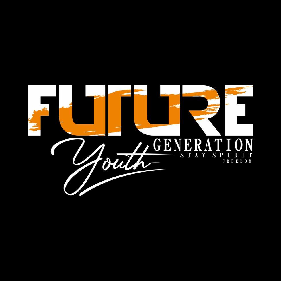 future slogan text vector typography design