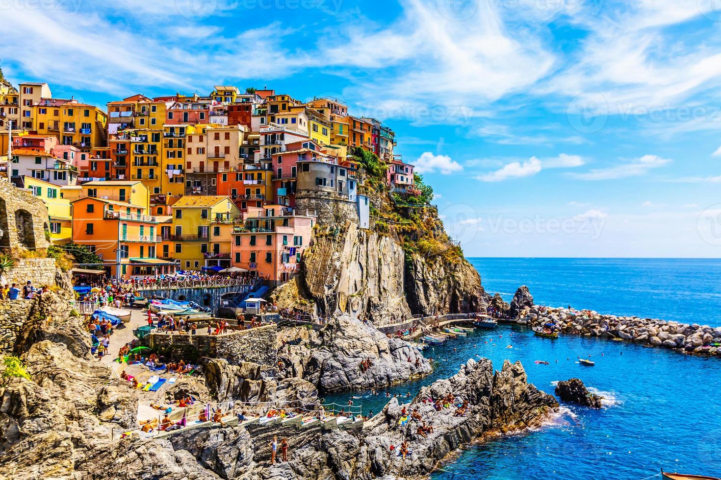 Riomaggiore, Cinqueterre, Cinque Terre National Park, liguria, italy photo