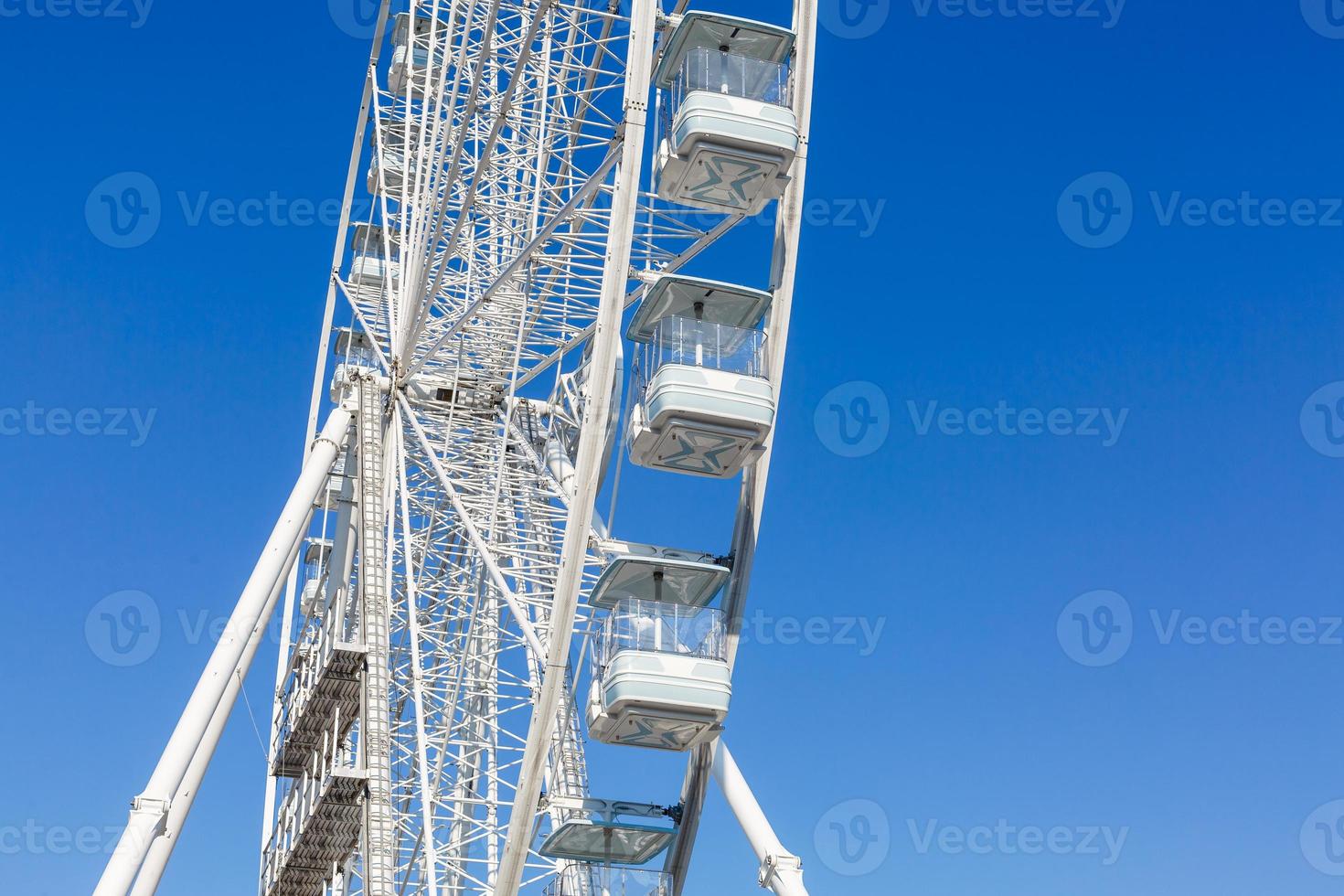 Ferris wheel and beautiful blue sky photo