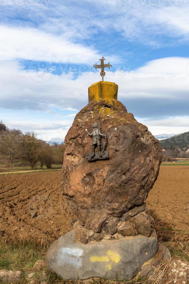 paisajes del parque nacional de la garrotxa de los pirineos foto