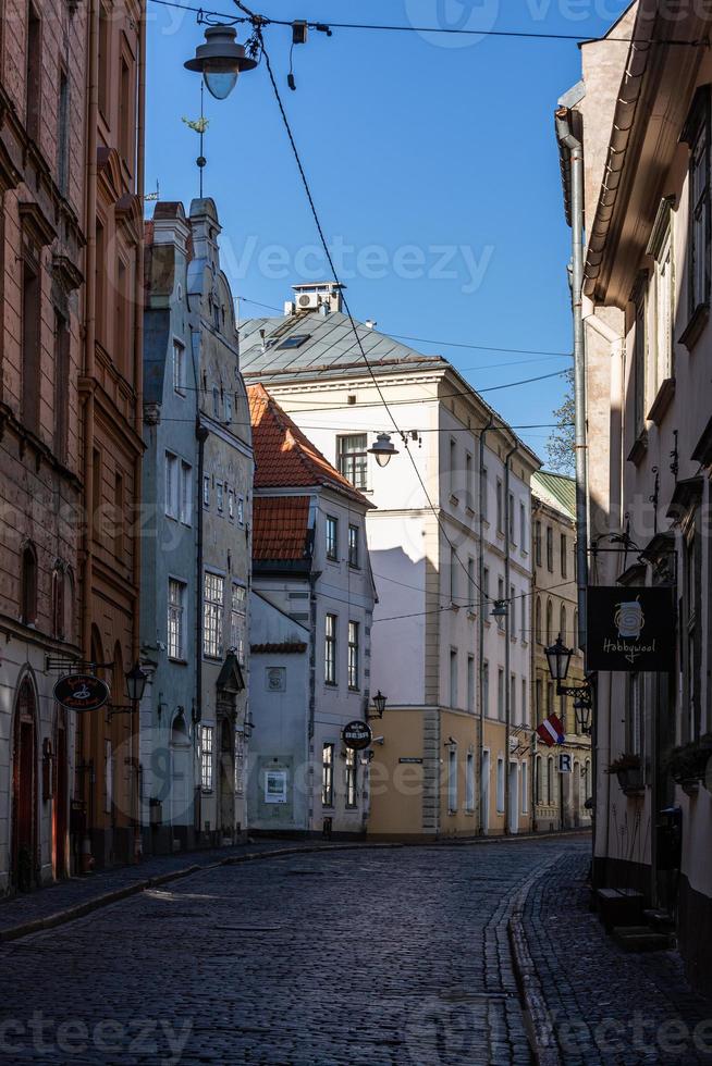 Views of the Riga City Center on a Sunny Morning photo