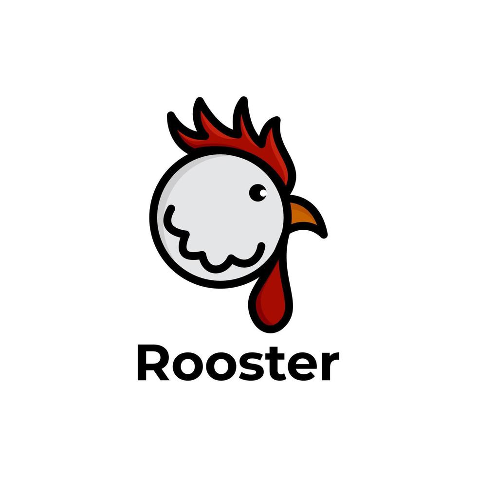 diseño de logotipo de gallo vector