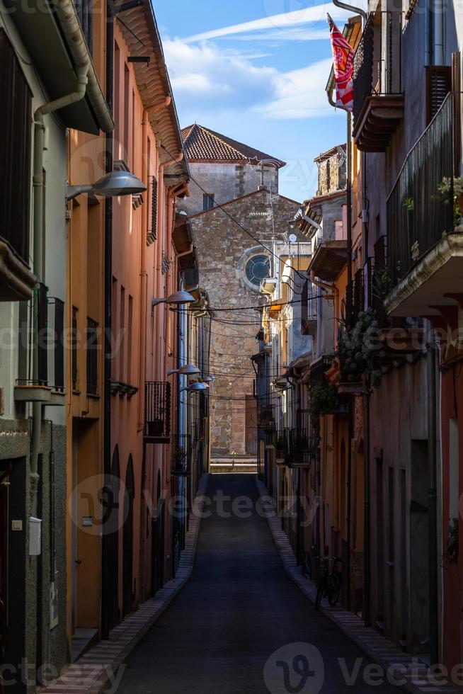 vistas de las ciudades de la costa brava foto