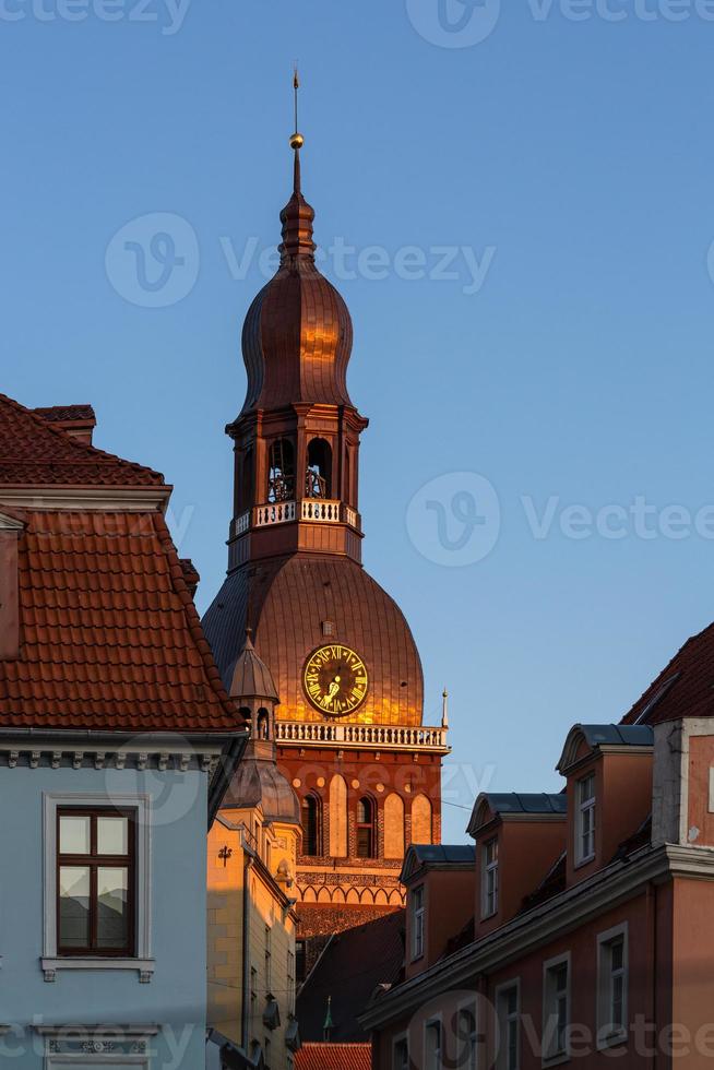 Views of the Riga City Center on a Sunny Morning photo