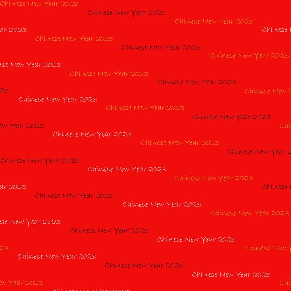 Pattern of Chinese New Year 2023. vector