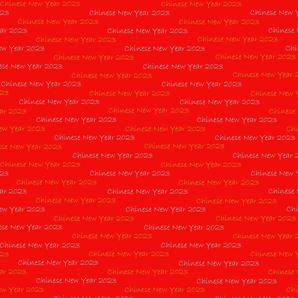 Pattern of Chinese New Year 2023. vector