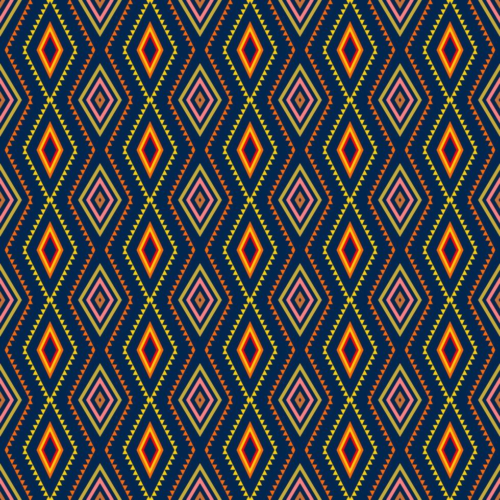 seamless geometric ethnic pattern design vector