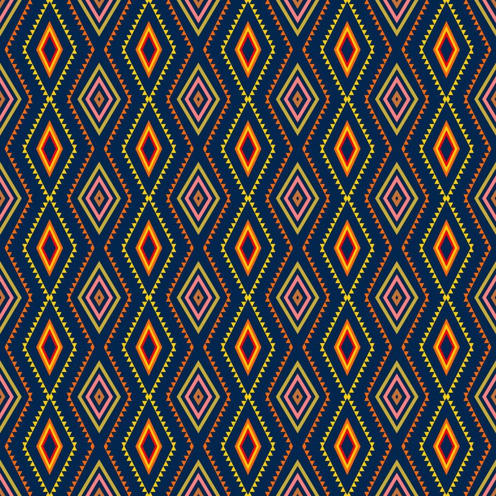 seamless geometric ethnic pattern design vector