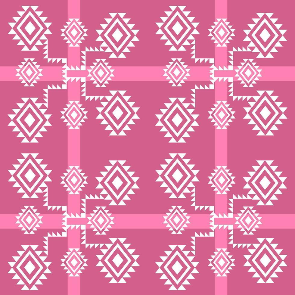 fondo rosa de patrones geométricos sin fisuras vector