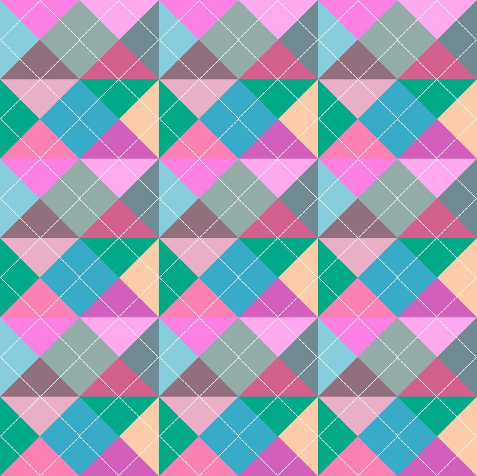 seamless geometric pattern argyle background vector