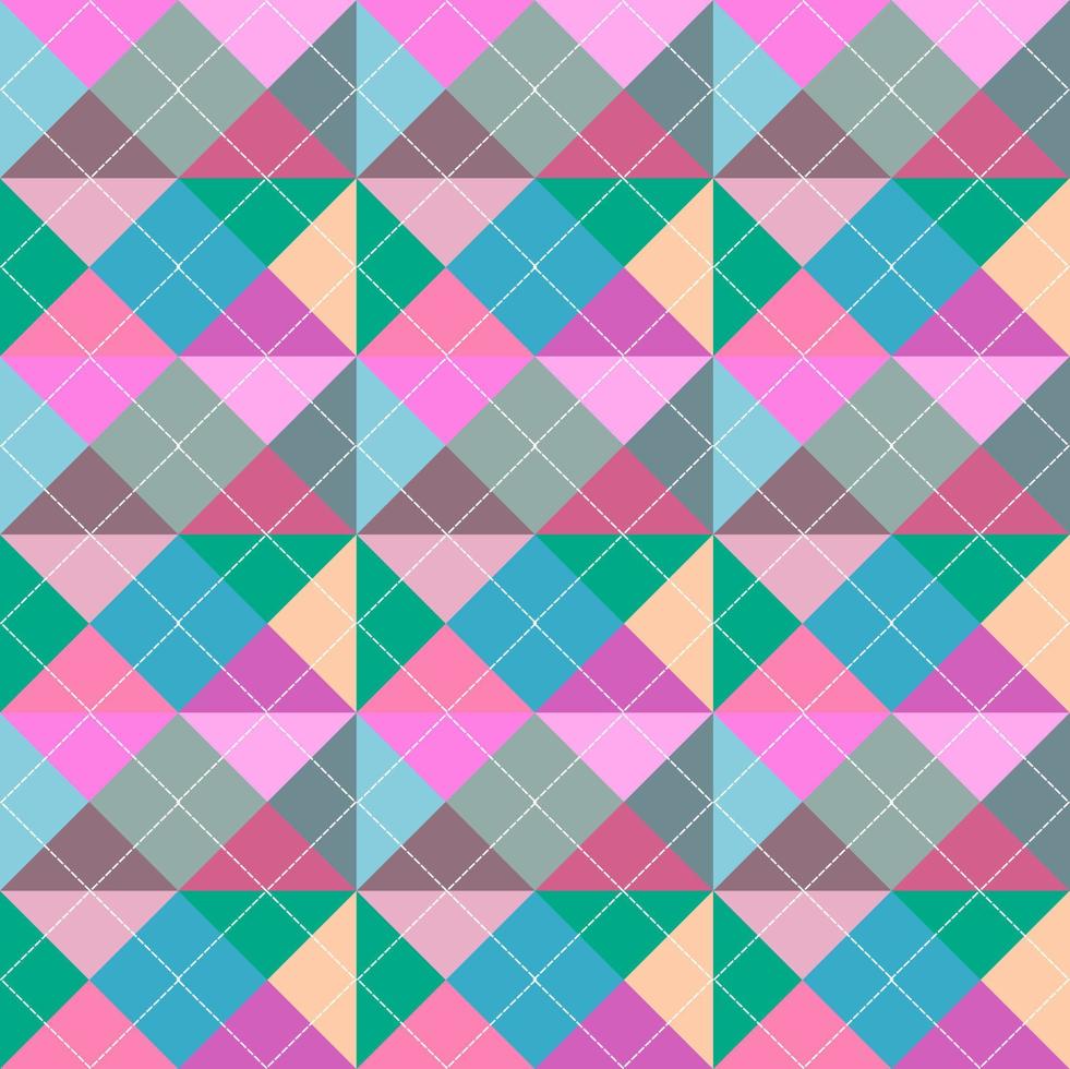 fondo de argyle de patrones geométricos sin fisuras vector