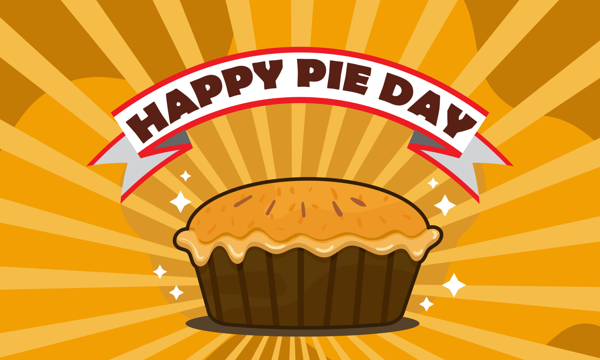 Happy national pie day, vector graphic of national pie day good for national pie day celebration
