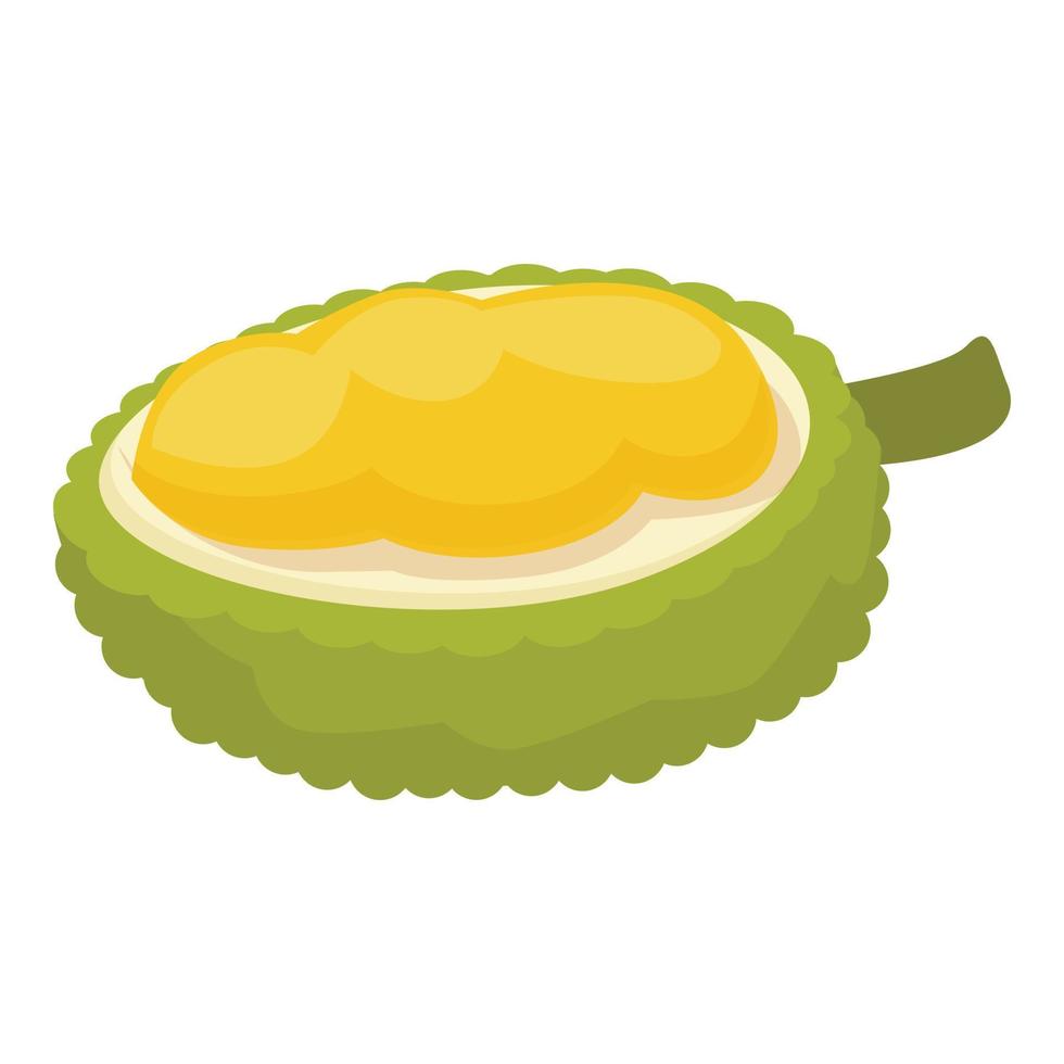 vector de dibujos animados de icono de jaca saludable. comida de frutas