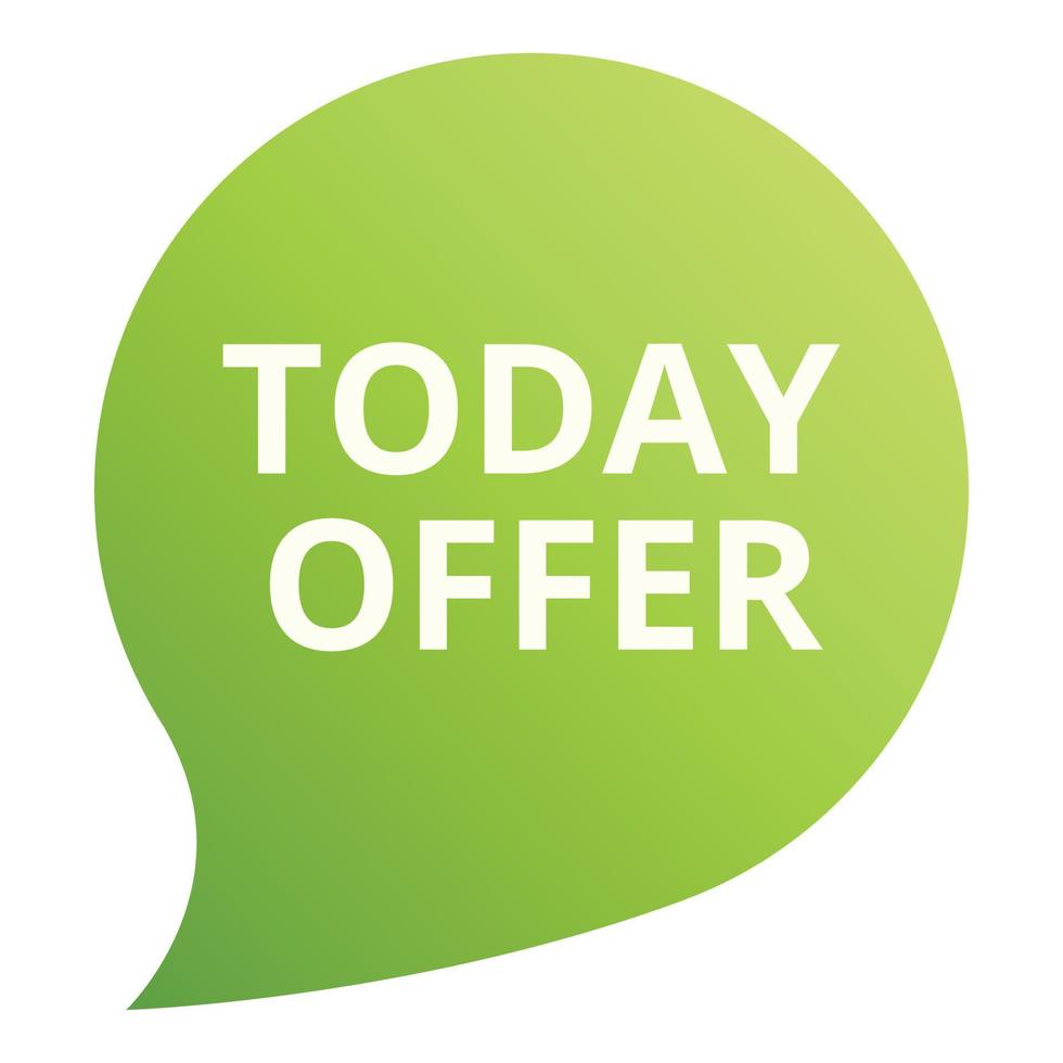 Event today offer icon cartoon vector. Sale tag vector