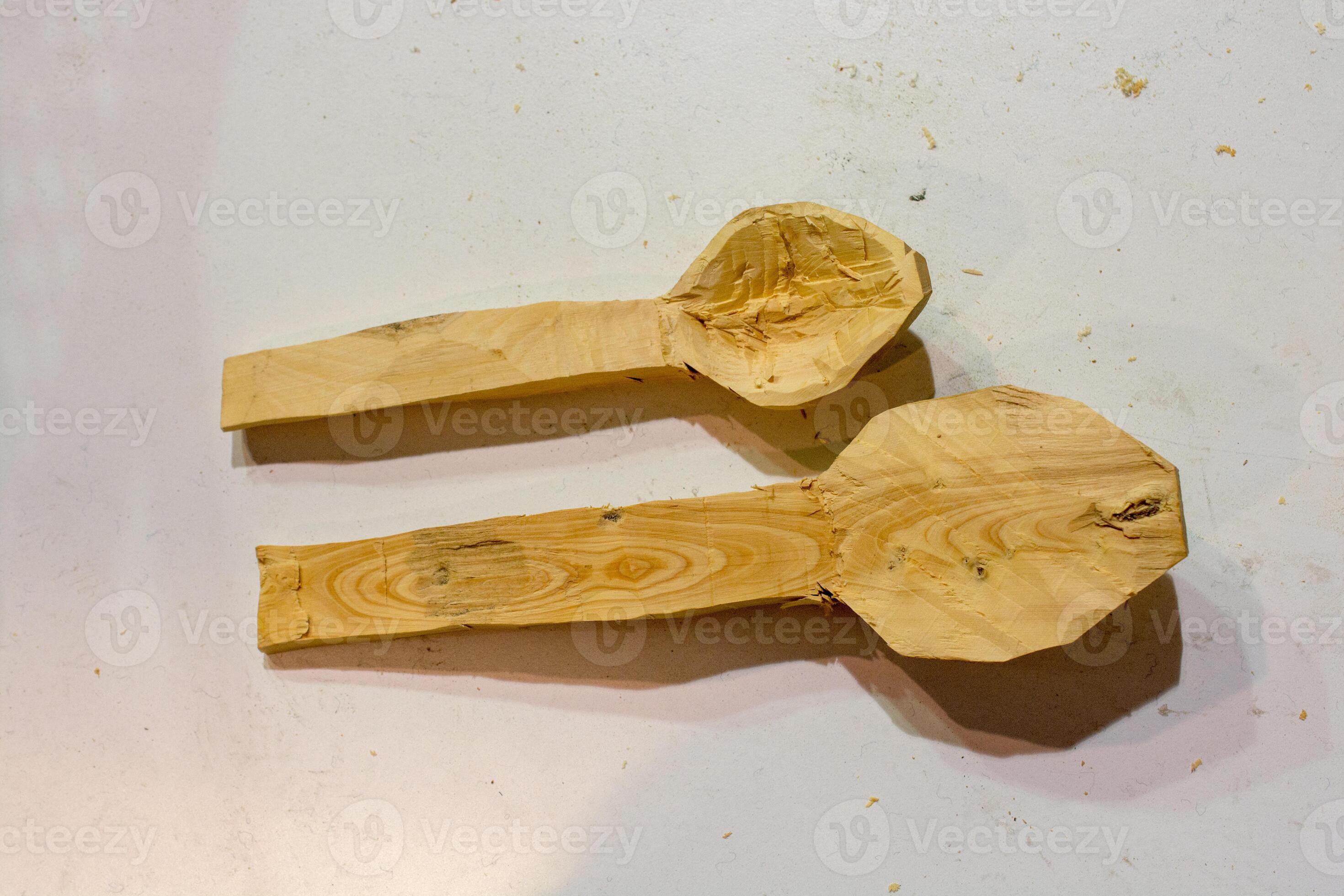 soup spoon or tablespoon made of wood 16795462 Stock Photo at Vecteezy