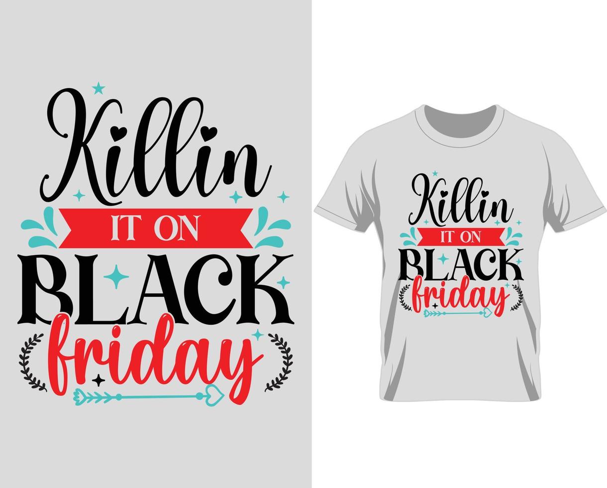 Black Friday T-shirt Design vector