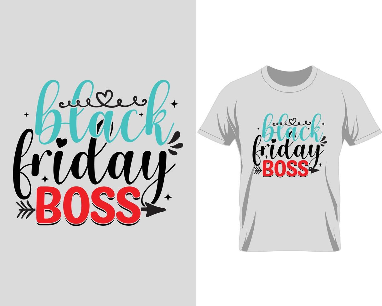 Black Friday T-shirt Design vector
