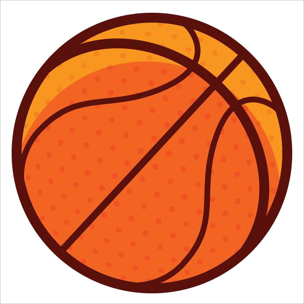 diseño de vector de pelota de baloncesto
