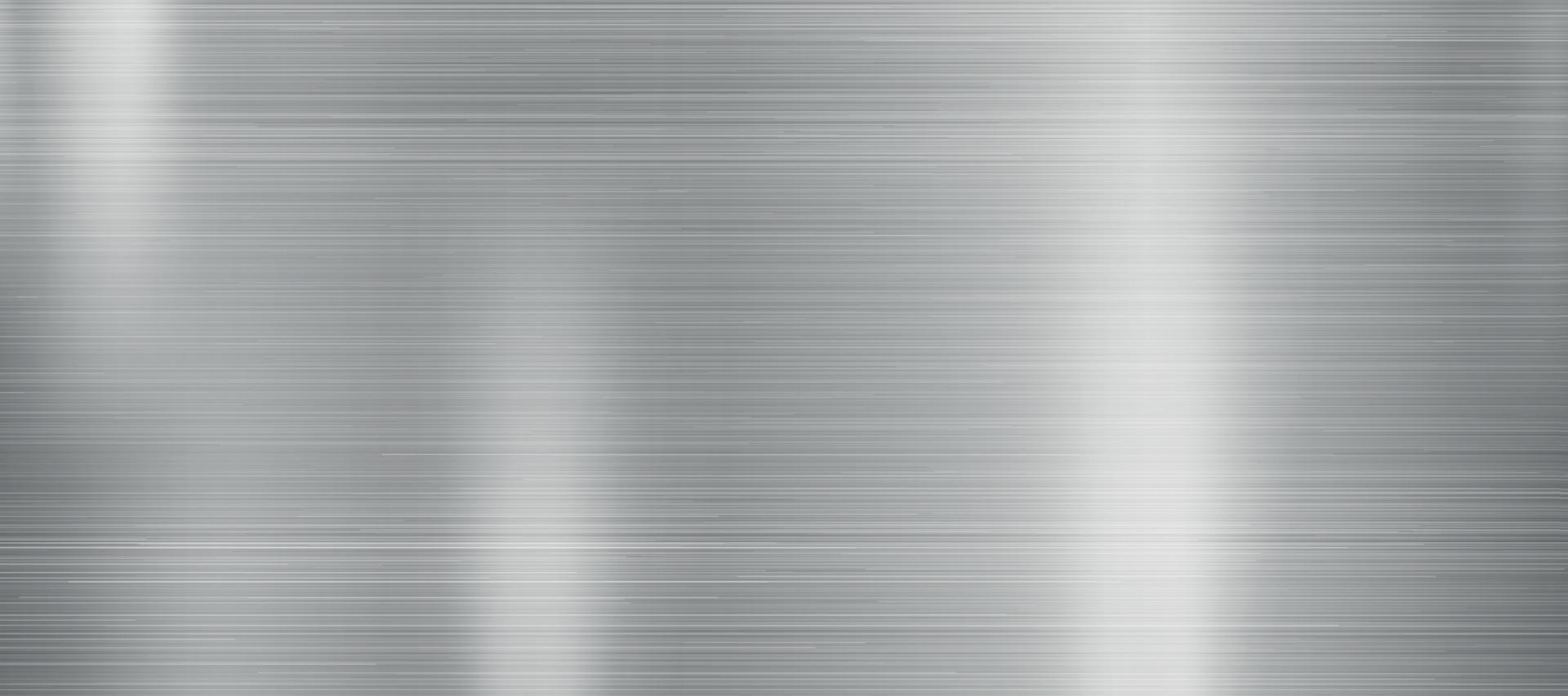 Silver texture, steel panoramic background template - Vector