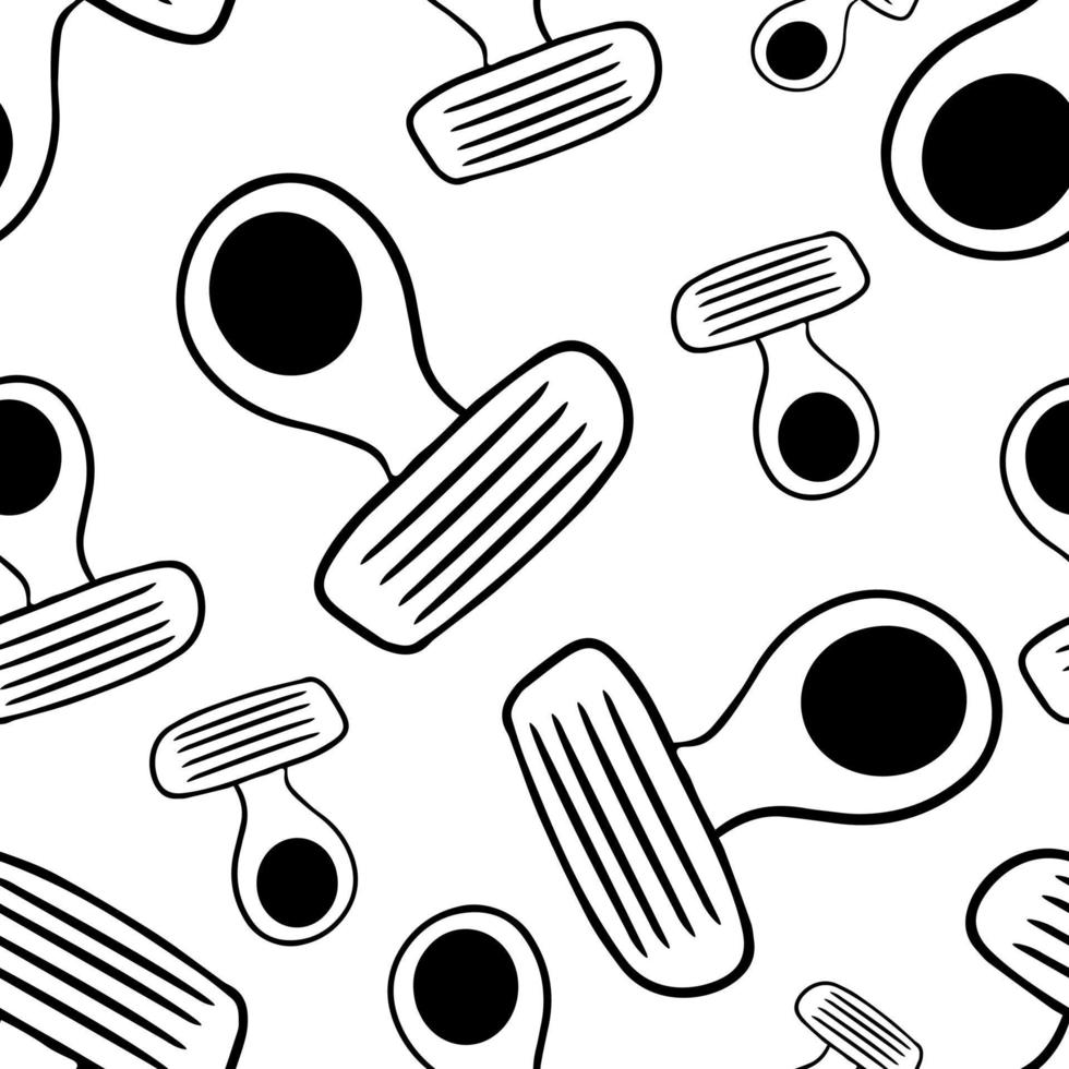 Seamless pattern razor doodle style vector