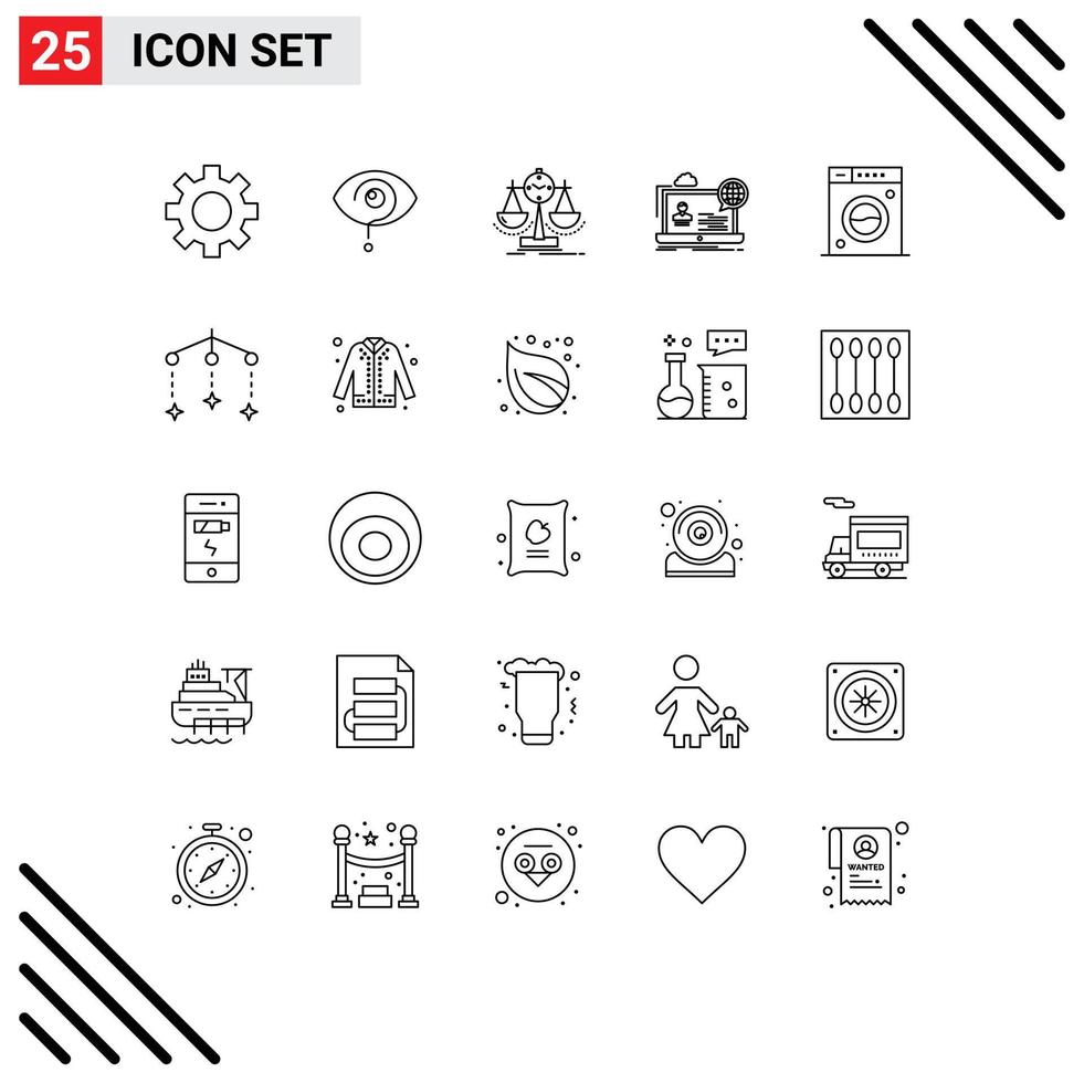 25 Thematic Vector Lines and Editable Symbols of website online balanced forum strategy Editable Vector Design Elements