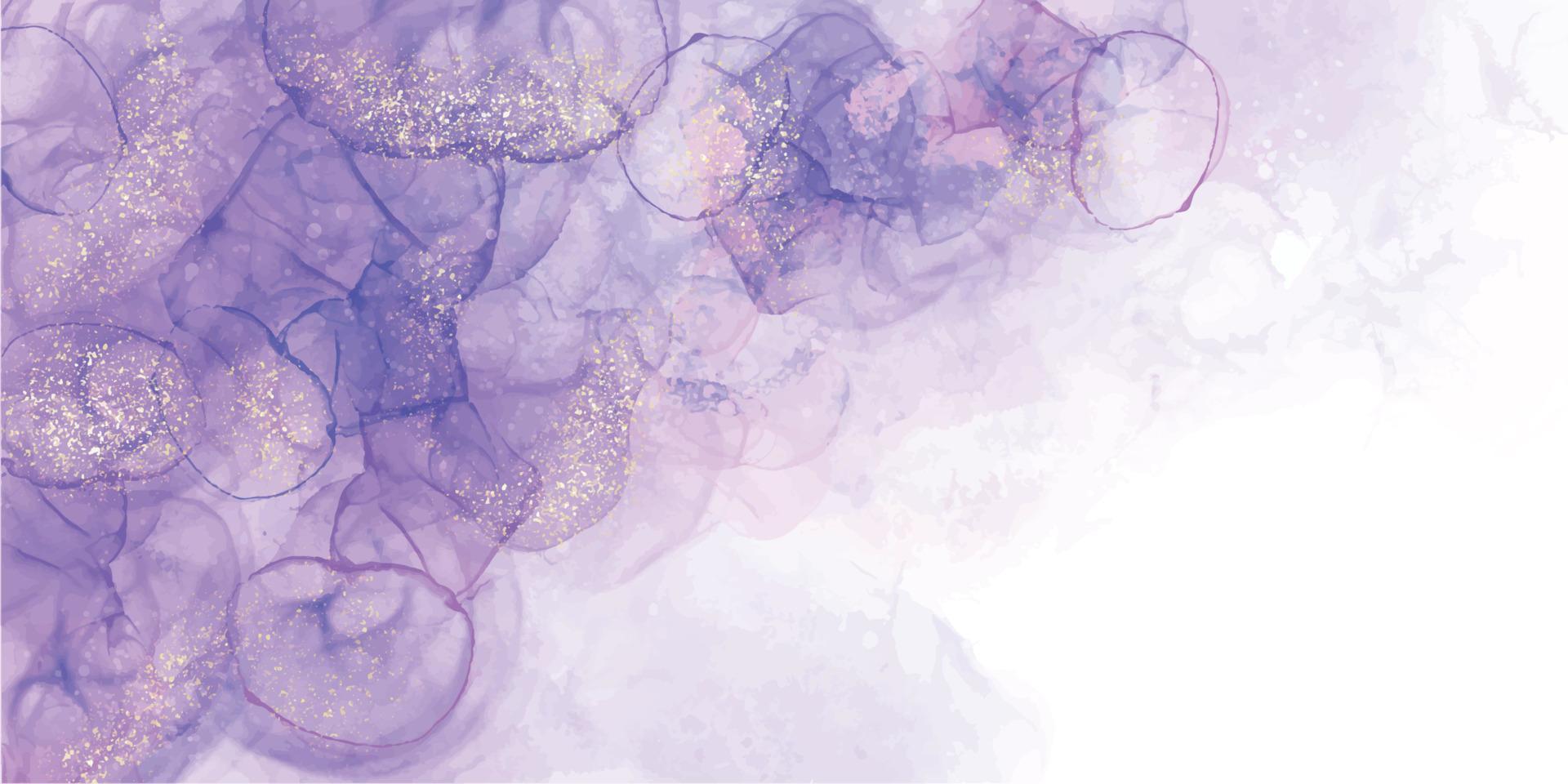 Purple lavender Marble alcohol ink elegant background. Luxury Watercolor Liquid illustration vector