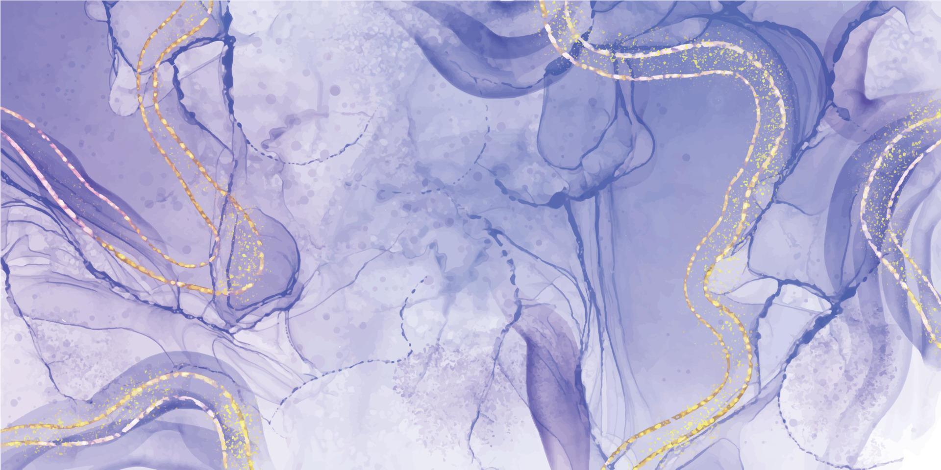 Purple lavender Marble alcohol ink elegant background. Luxury Watercolor Liquid illustration vector
