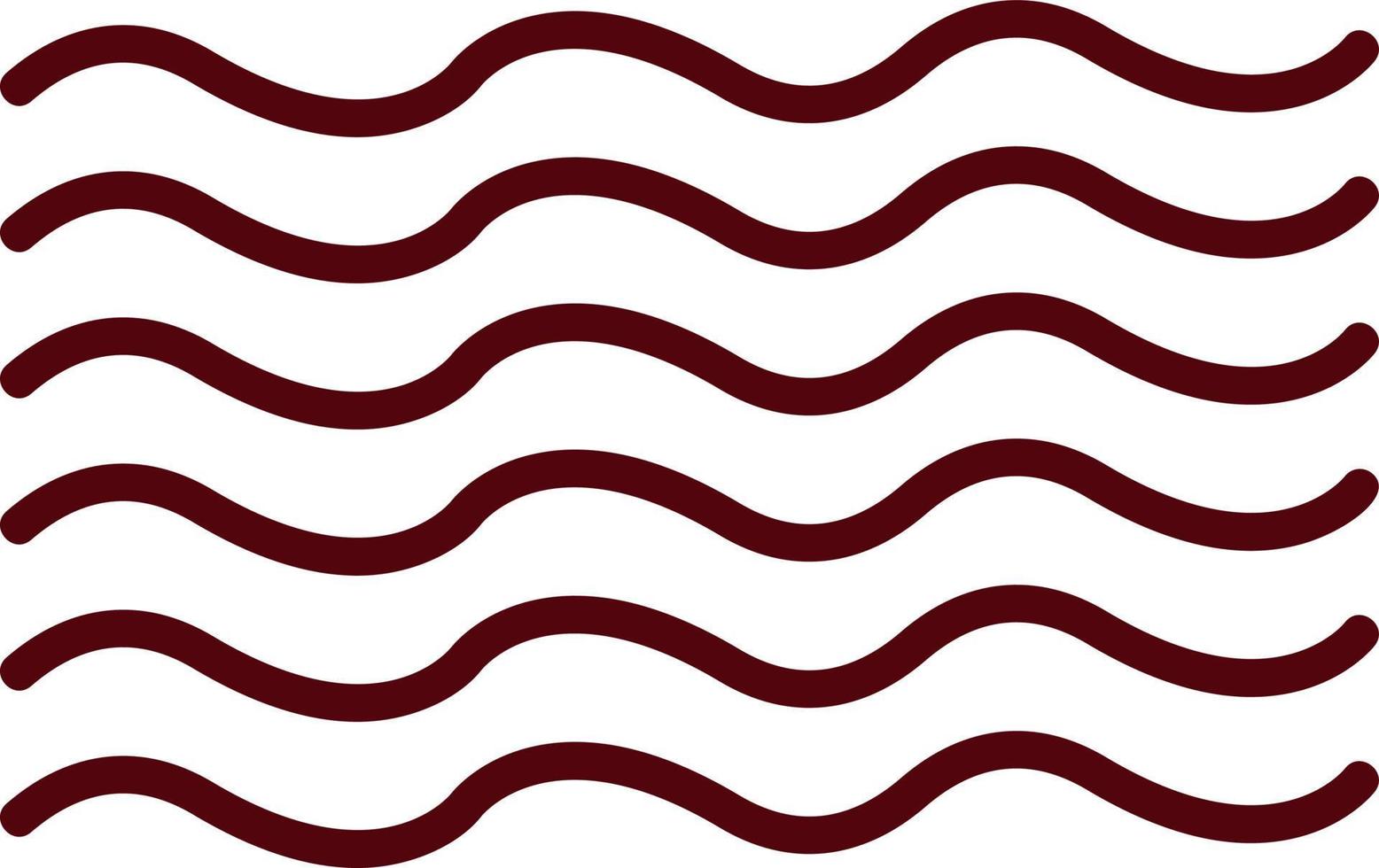 Waves Vector Icon