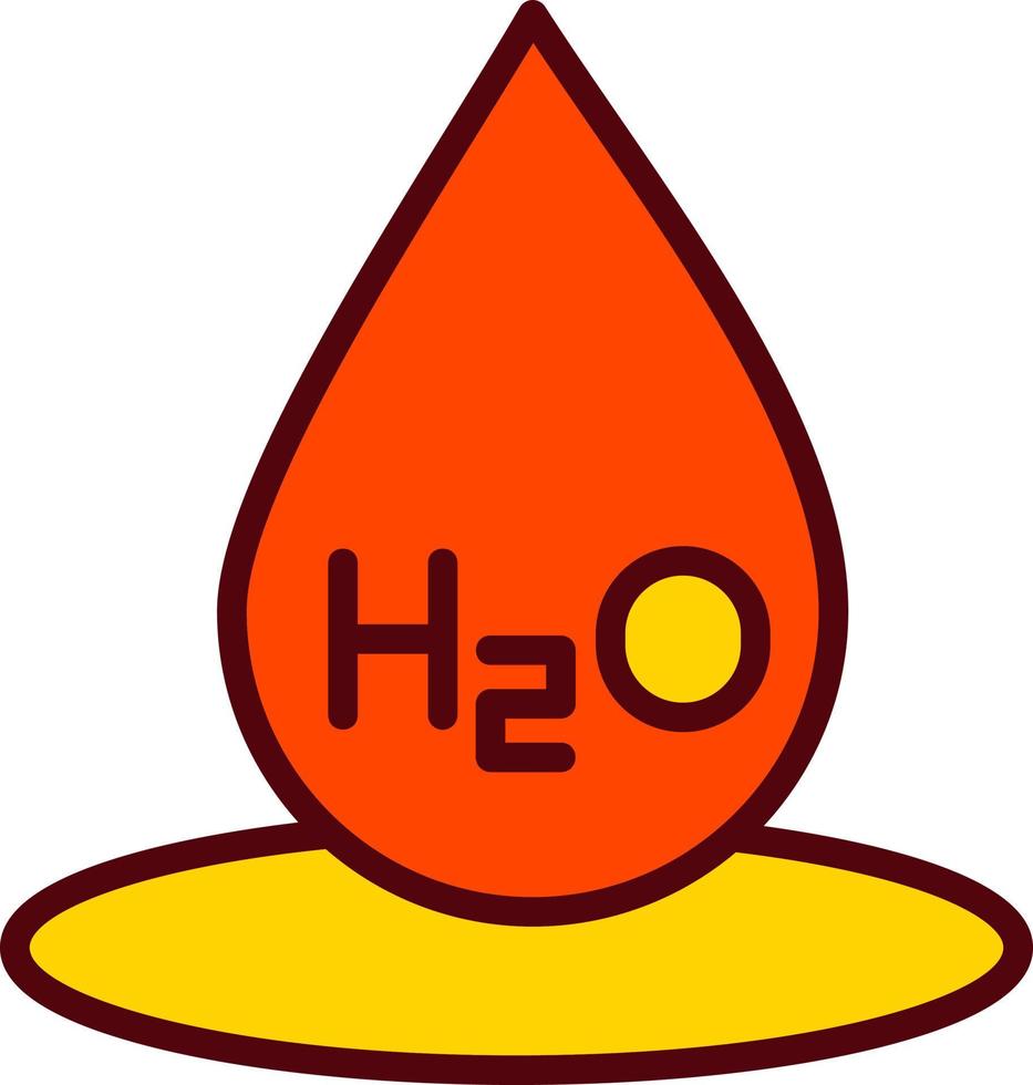 H2o Vector Icon