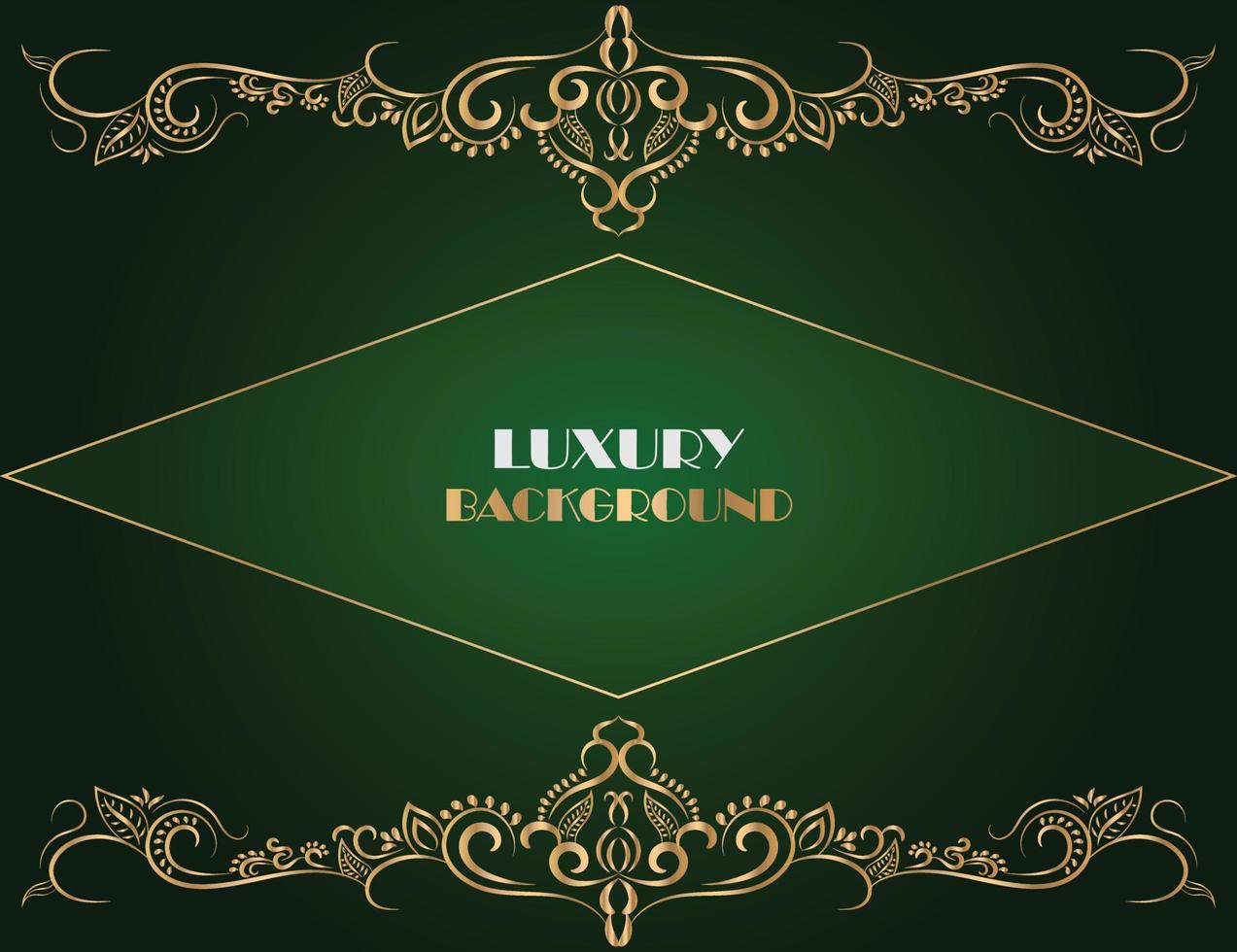 Unique and luxury mandala background in golden color for invitation and other work. vector