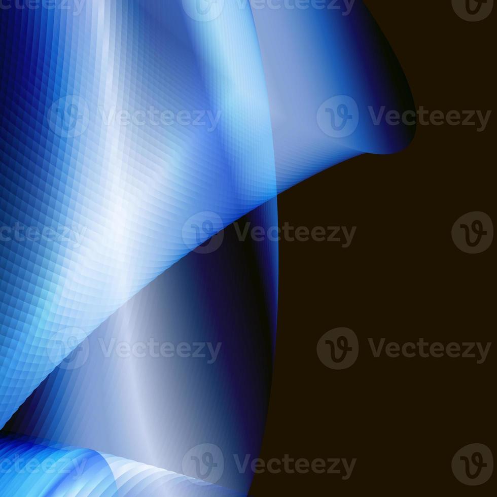 Abstract background blue light colorful wave futuristic design organic flow photo