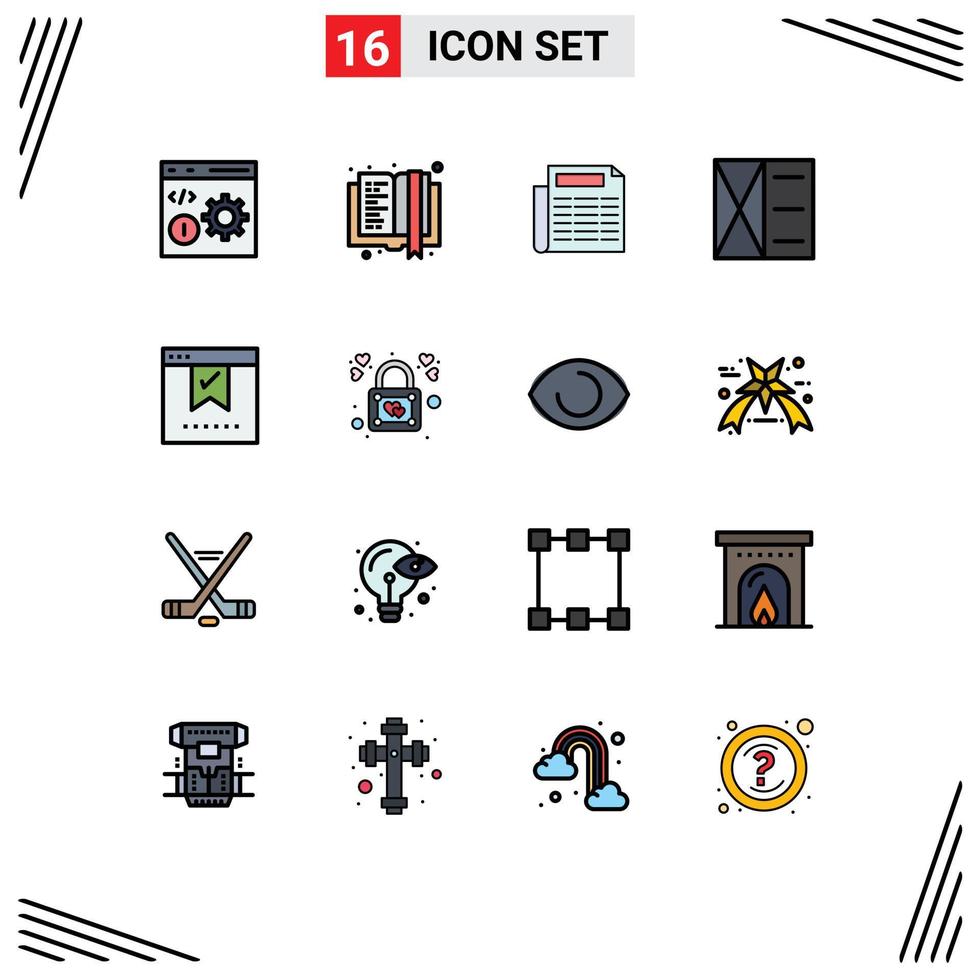 paquete de iconos de vector de stock de 16 signos y símbolos de línea para verificar billetera educación hombre accesorios elementos de diseño de vector creativo editable