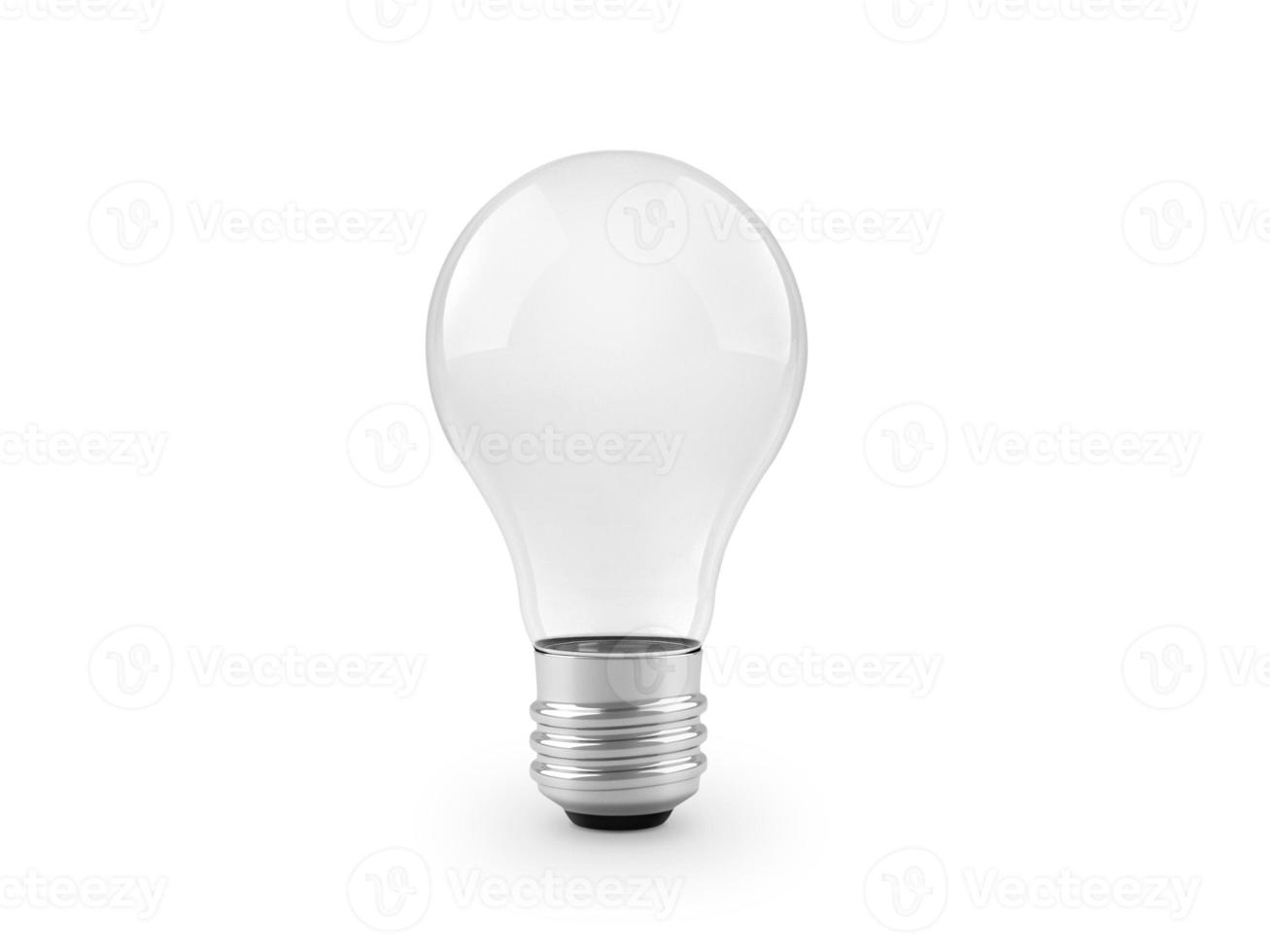 light bulb isolated on white. 3d render photo