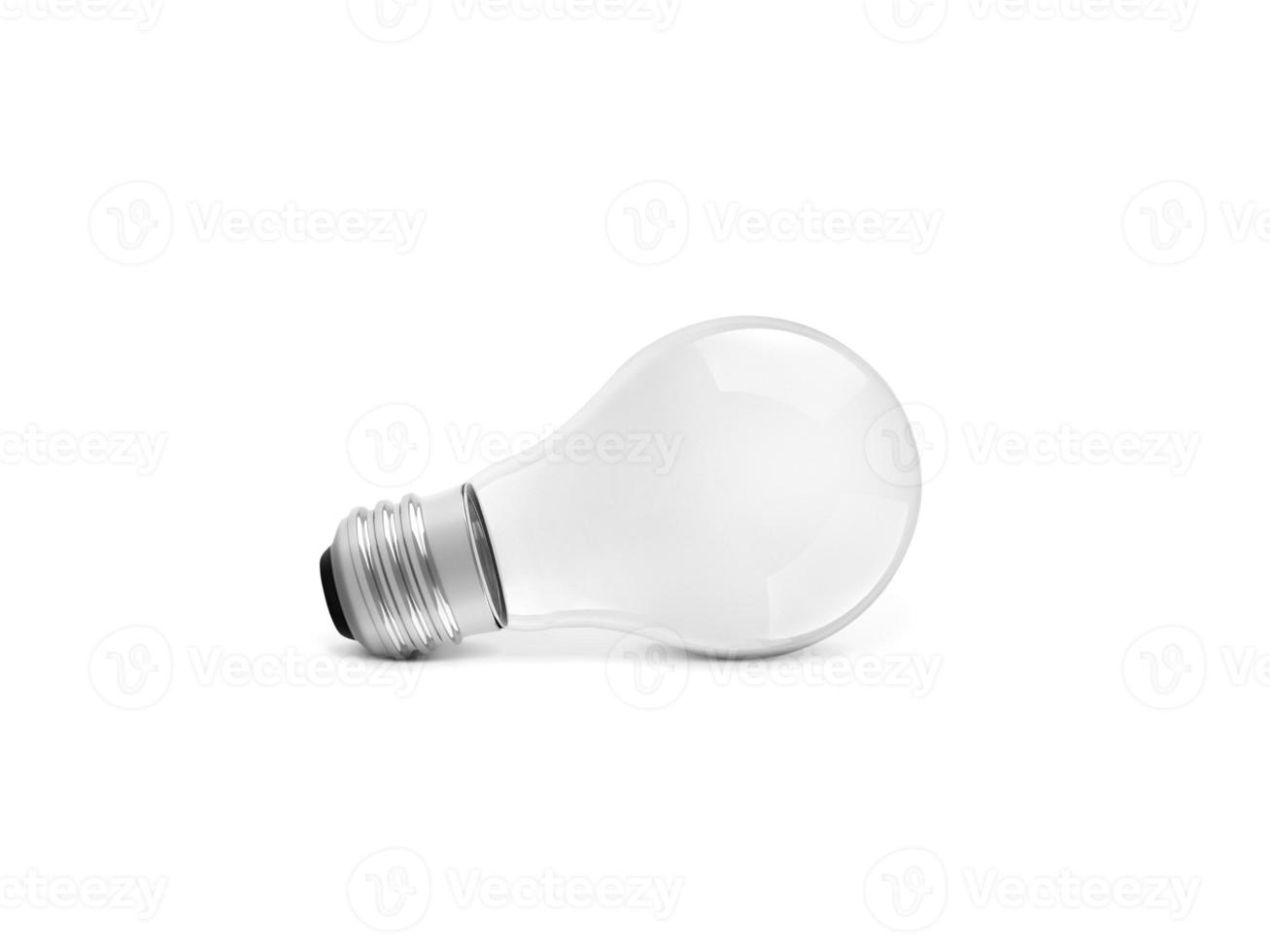 light bulb isolated on white. 3d render photo