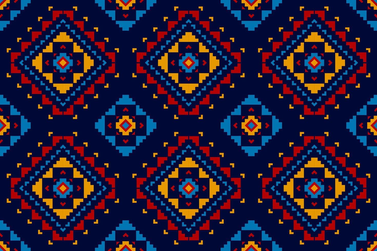 Fabric Aztec pattern background. Geometric ethnic oriental seamless pattern traditional. Mexican style. vector