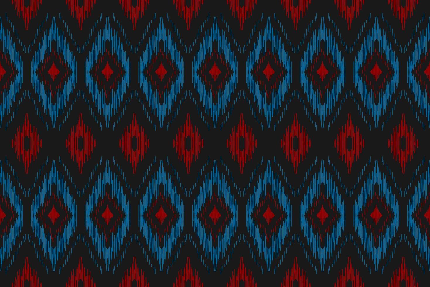 Beautiful ethnic tribal pattern art. Ethnic ikat seamless pattern. American and Mexican style. vector