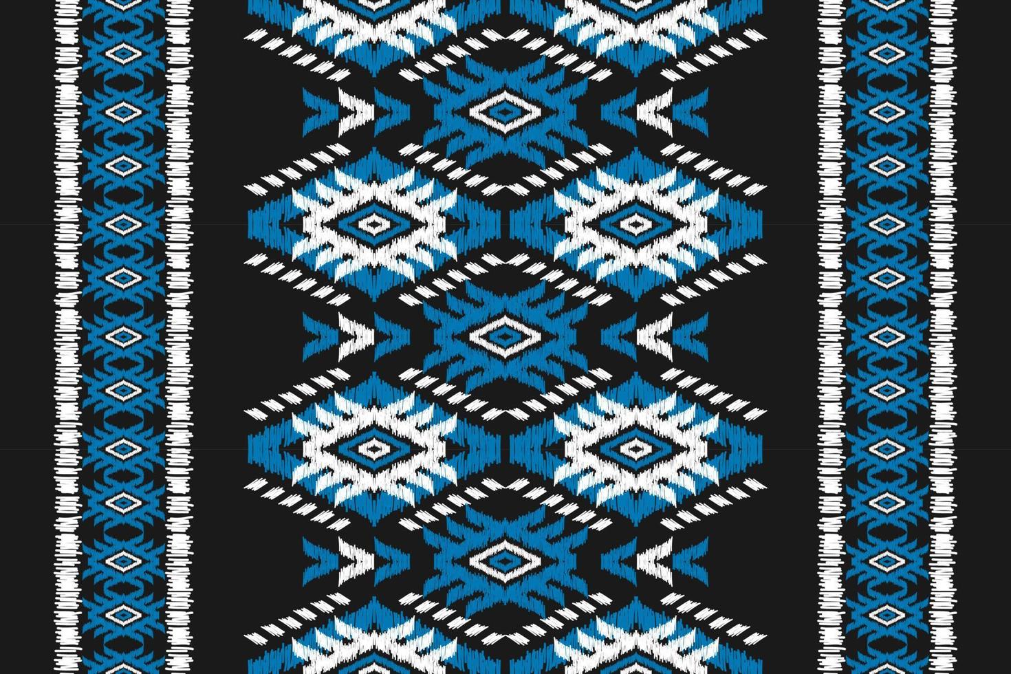 arte de patrón tribal étnico de alfombras. patrón étnico ikat sin fisuras. estilo americano, mexicano. vector