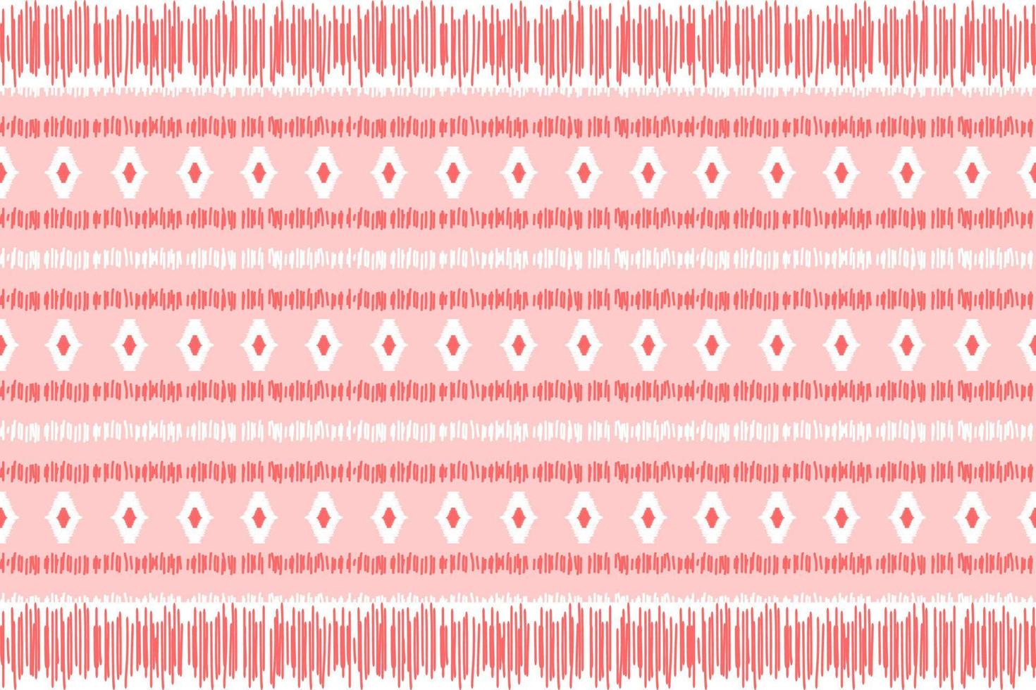 Carpet ethnic ikat pattern red. Geometric ethnic ikat seamless pattern in tribal. Mexican style. vector