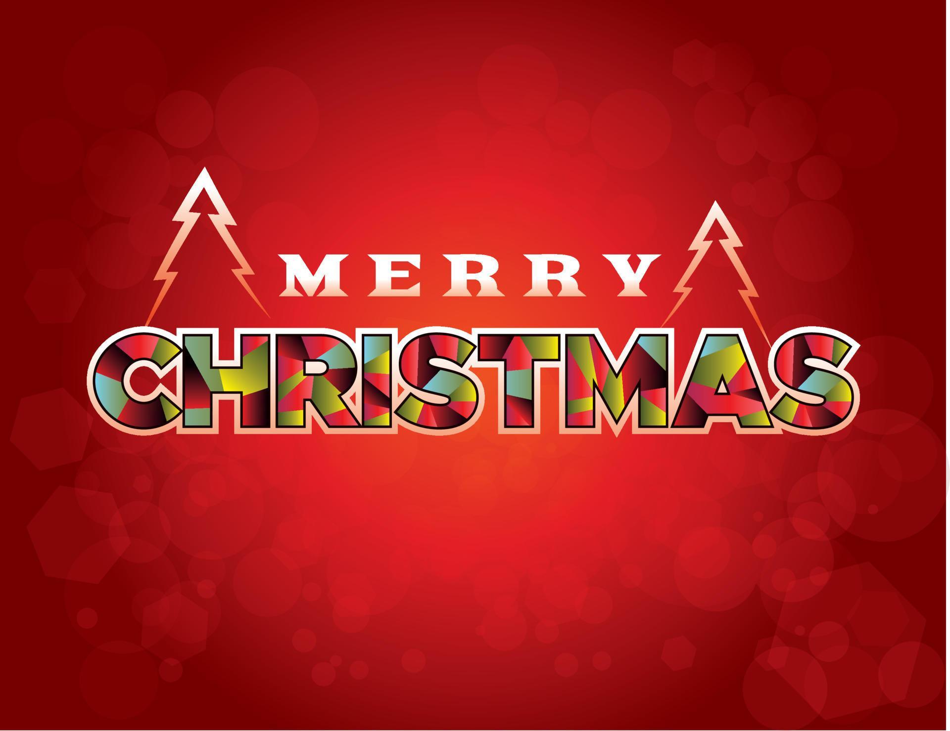 Merry Christmas Greeting Message Illustration 16799081 Vector Art at
