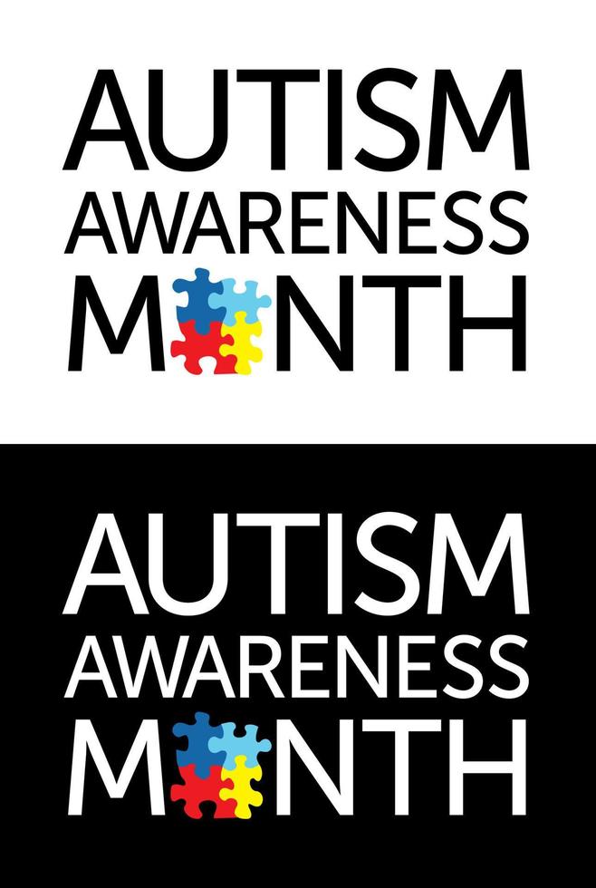 Autism Awareness Month vector