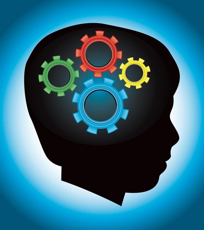 Child Development, Education, Autism, Silhouette vector