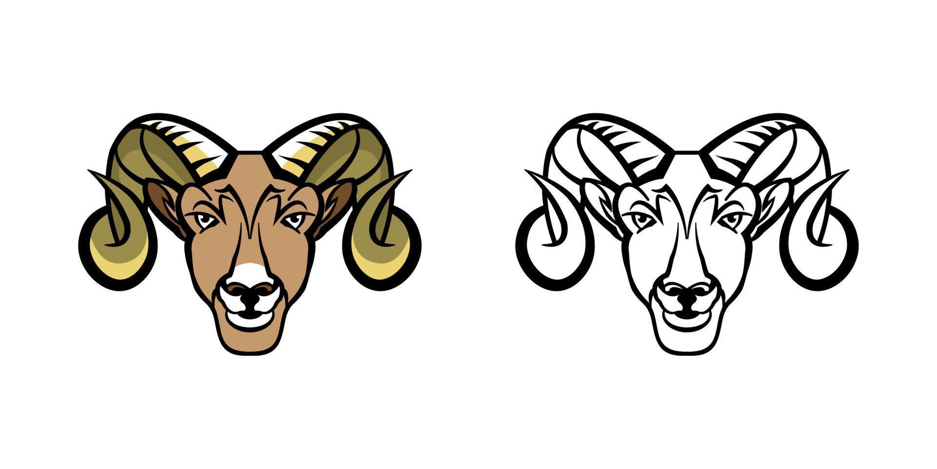 Ram Mascot Illustration vector