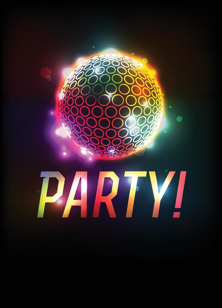 Party Ball Theme Template Background Illustration vector