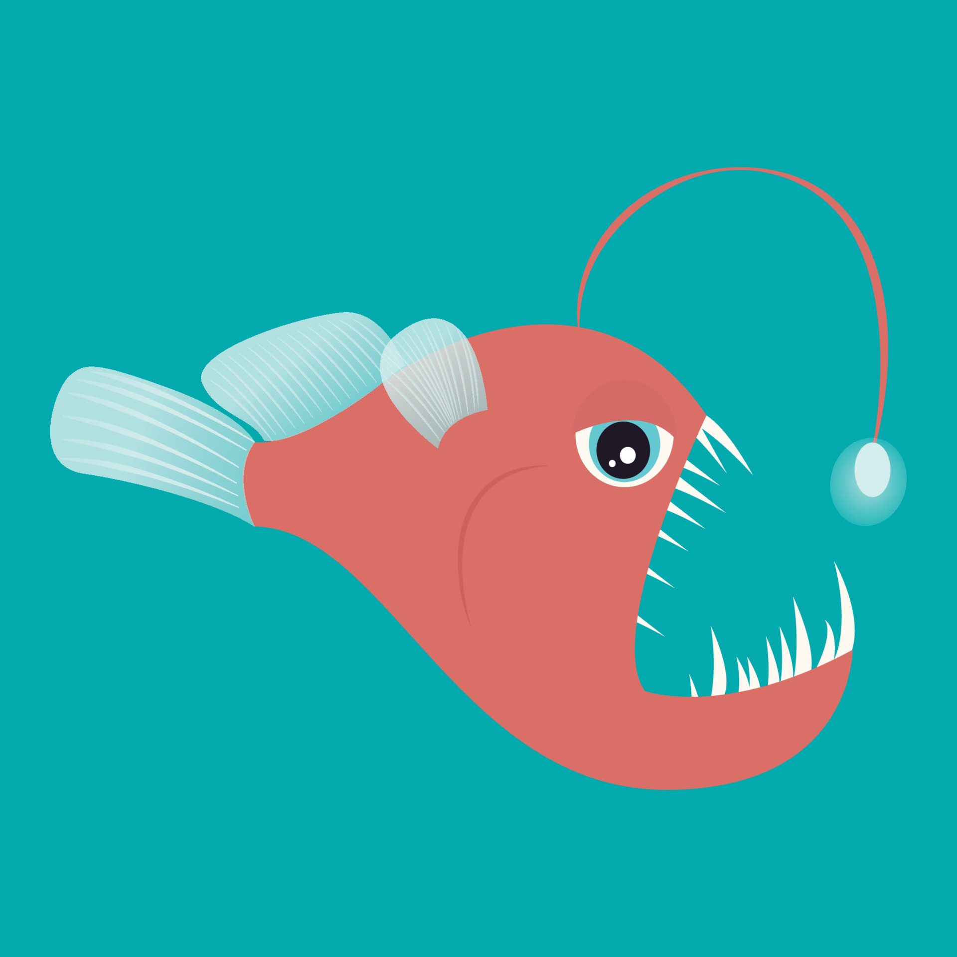 Deep Sea Anglerfish vector illustration isolated graphic 16799438