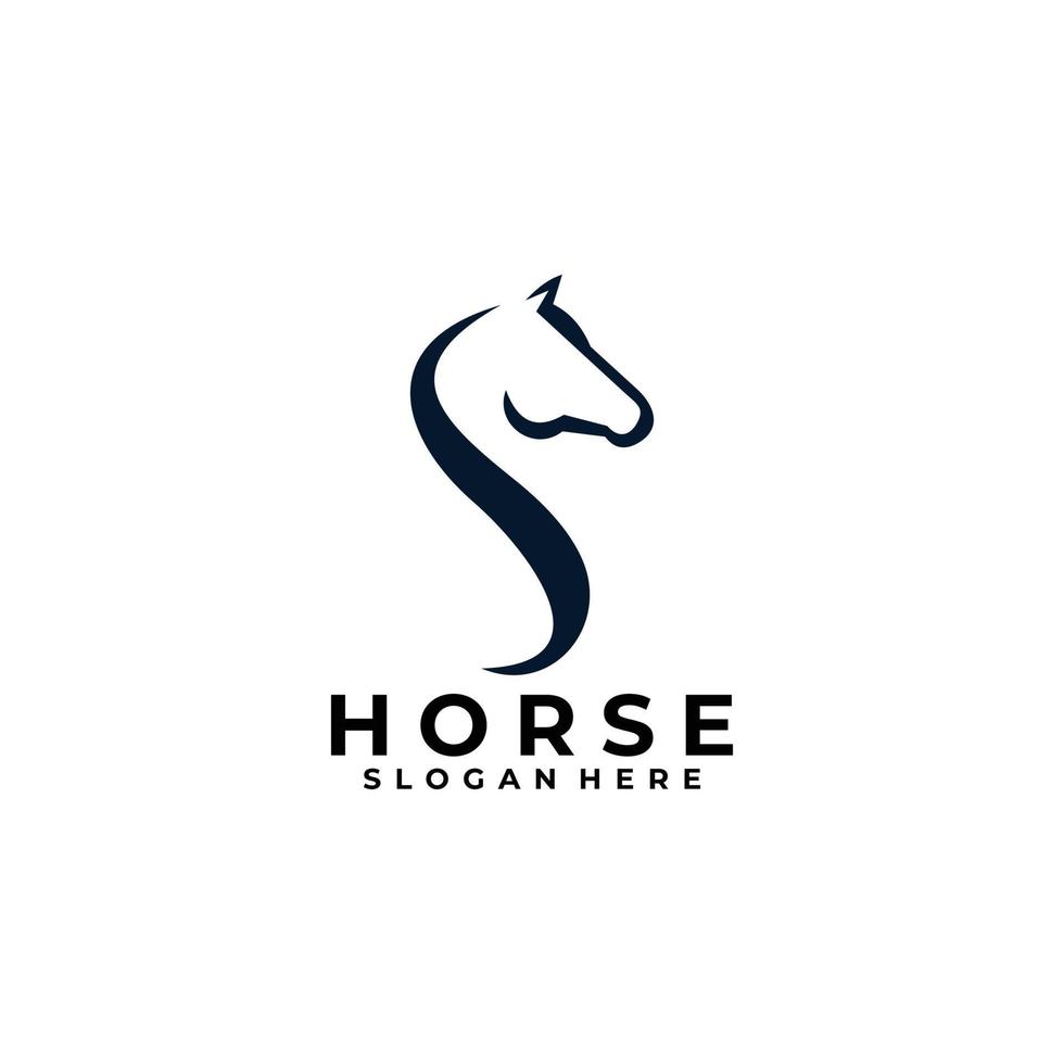 horse logo design vector isolated