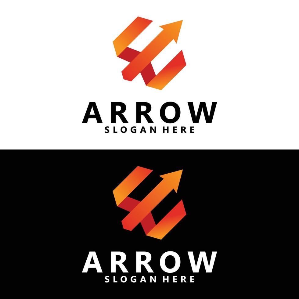 arrow logo icon vector isolated