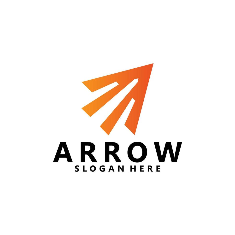 arrow logo icon vector isolated